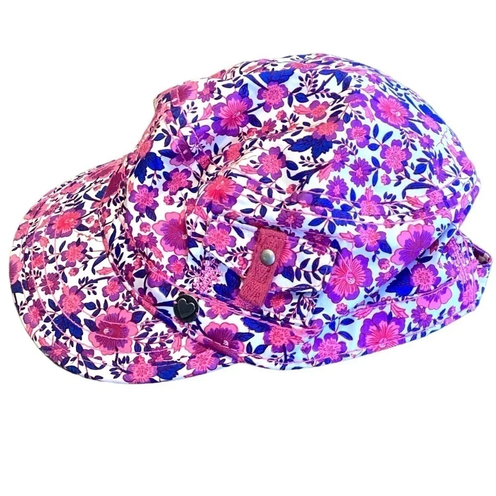 Millymook Girls Mao Cap - Isla Pink Floral‎ OSFM